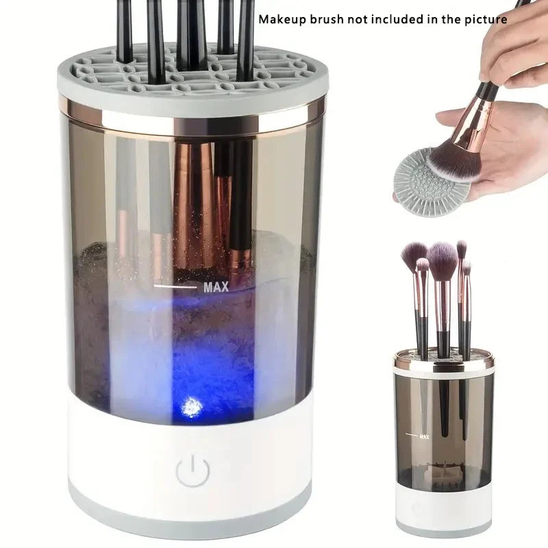 Nettoyeur électrique USB pour pinceaux de maquillage – 7000 tr/min, séchage rapide, support multi-brosses