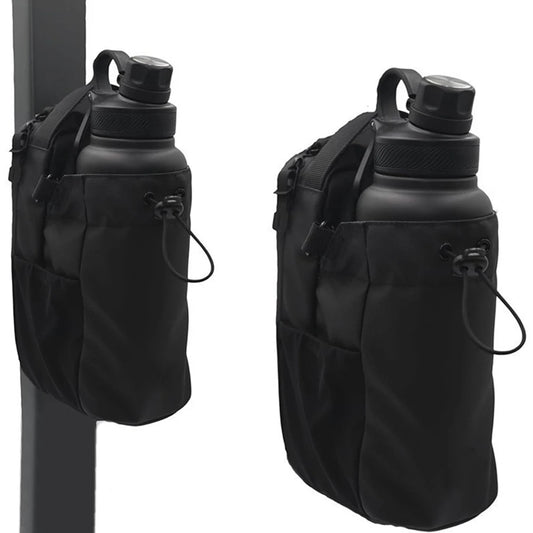 Sac porte-bouteille magnétique pour salle de sport – sangle bandoulière, poches & fermeture sécurisée