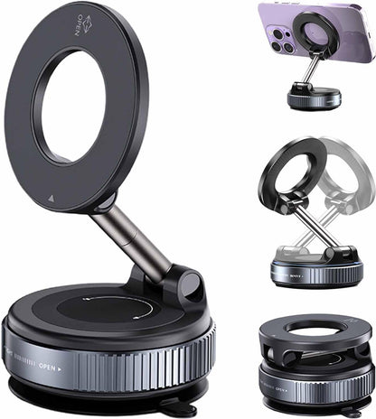 Xiaomi Super Strong Magnetic Phone Holder Foldable Design 360° Adjustable Vacuum Car Mount For Car Desk Phone Holder 2025