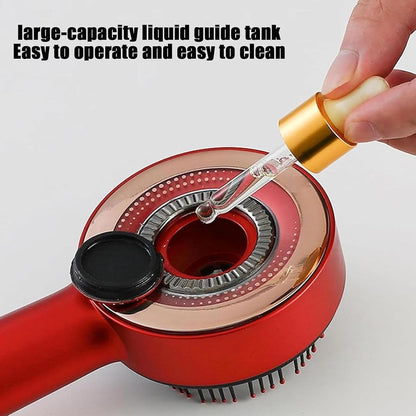 Peigne massant cuir chevelu LED – réservoir sérum 6 ml, 3 modes, portable (Hailicare)