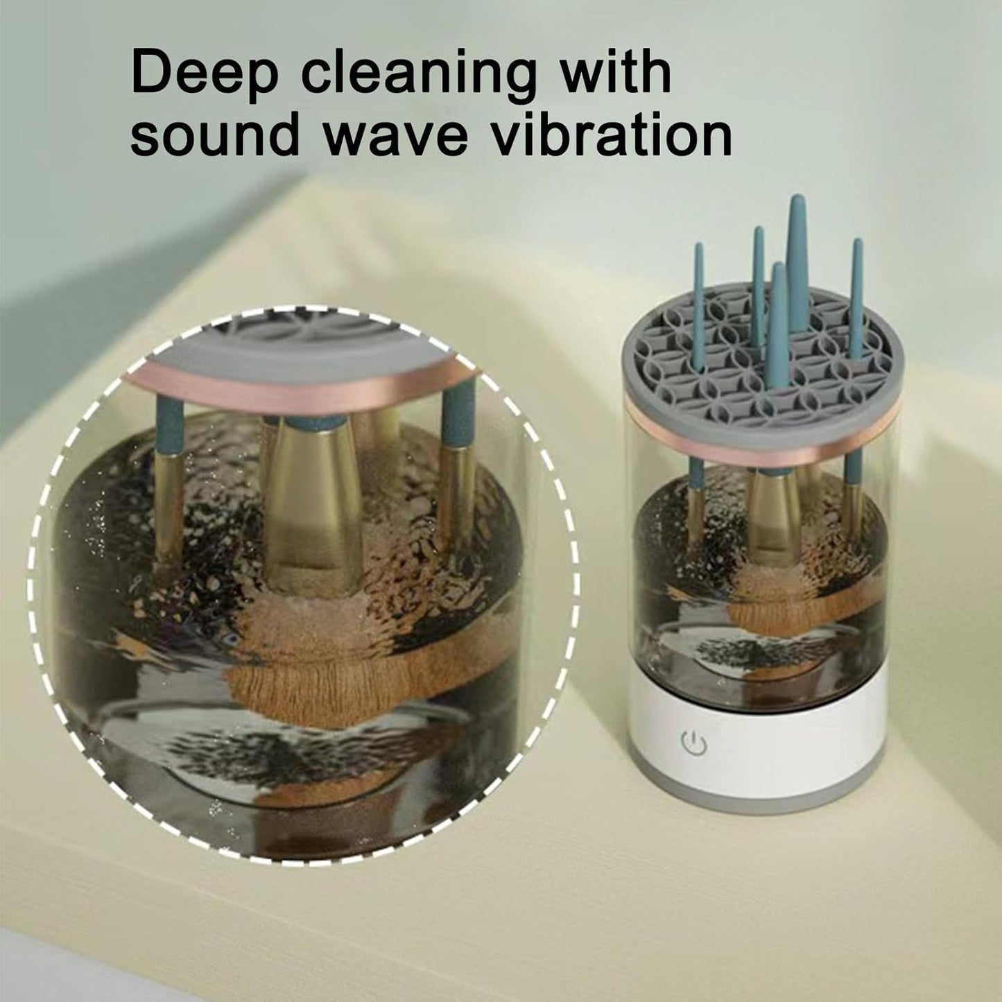 Nettoyeur électrique USB pour pinceaux de maquillage – 7000 tr/min, séchage rapide, support multi-brosses