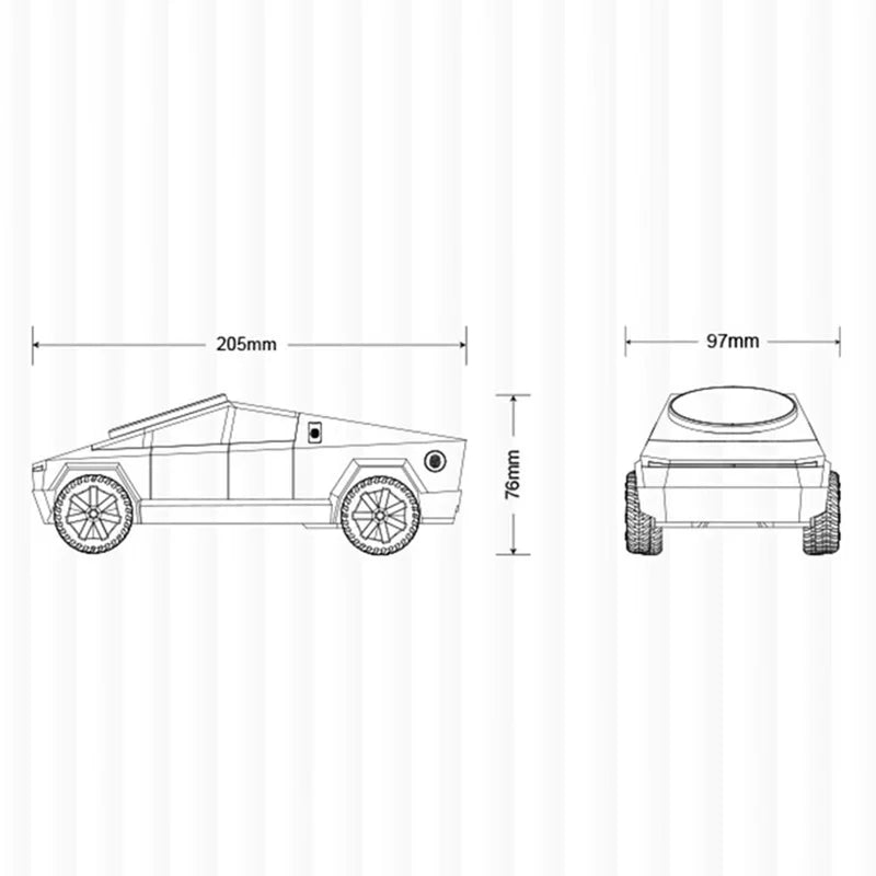 Station de charge sans fil Qi2 3-en-1 – CyberDock design pick-up futuriste (iPhone / AirPods / Watch)