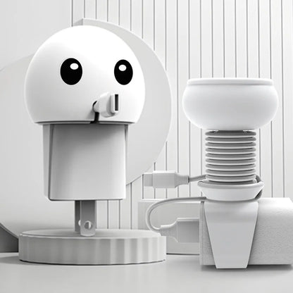 Enrouleur de câble pour chargeur – housse silicone de voyage, organiseur “flip”, protection prise