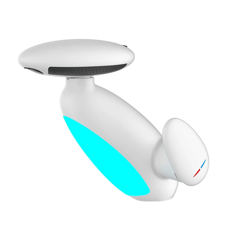 Robinet de lavabo LED 4 modes – bec pivotant 360° avec flexible, eau chaude & froide, mitigeur 1 trou (G1/2)